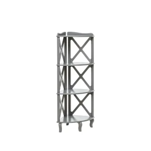 90678567 Стеллаж Leset 42.40x132.40x42.40 см 3 полки МДФ цвет белый STLM-1524657