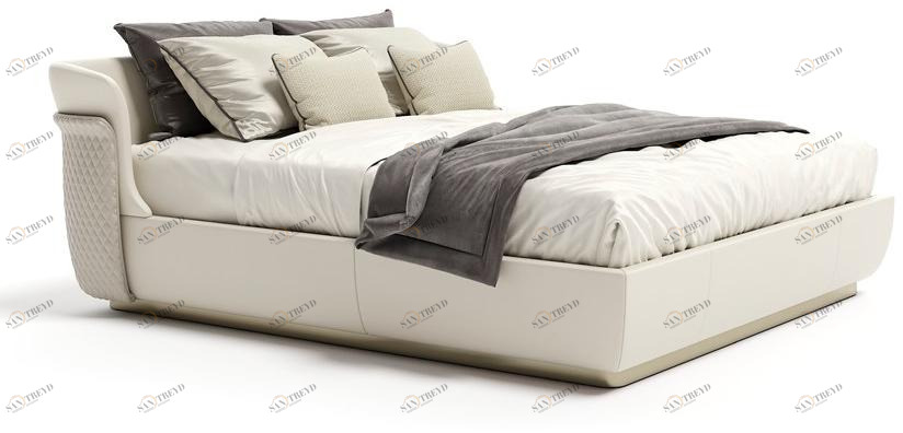 Capital Collection Кровать двуспальная с обивкой Allure sun-id-1490625