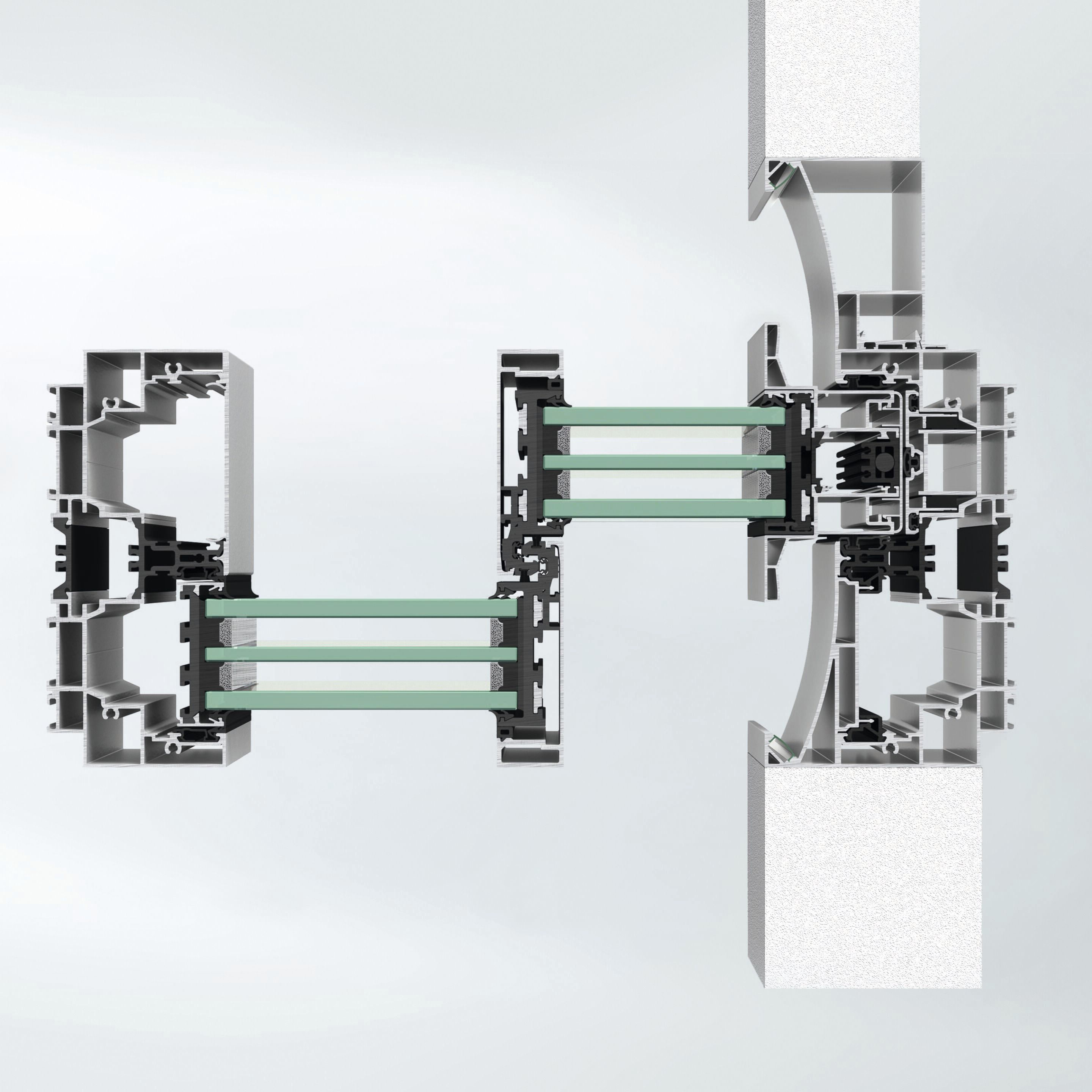 Алюминиевая и стеклянная раздвижная система Schüco Schüco AS PD 75.HI ARCH-00040078 - Вид №21