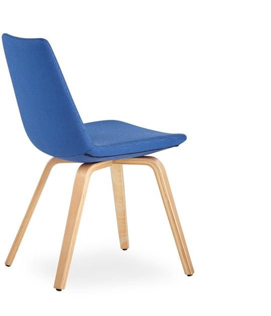 B&T Design Стул из ткани с фанерными ножками Pera sun-id-1465728 - Вид №2