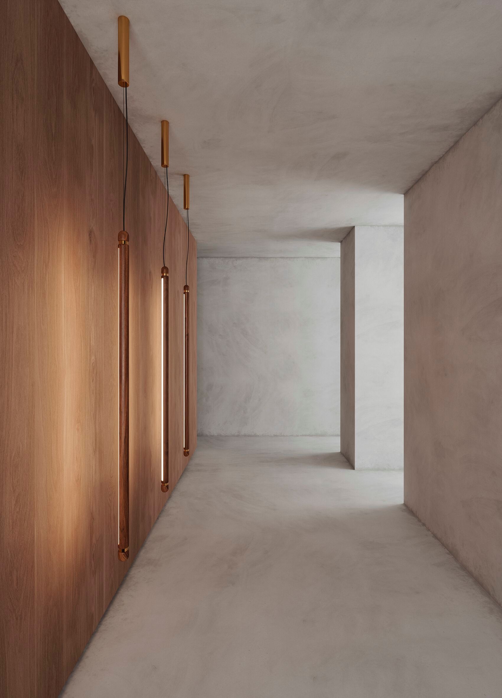 Светодиодный подвесной светильник из орехового дерева NOMON Linea ARCH-00017403 - Вид №2