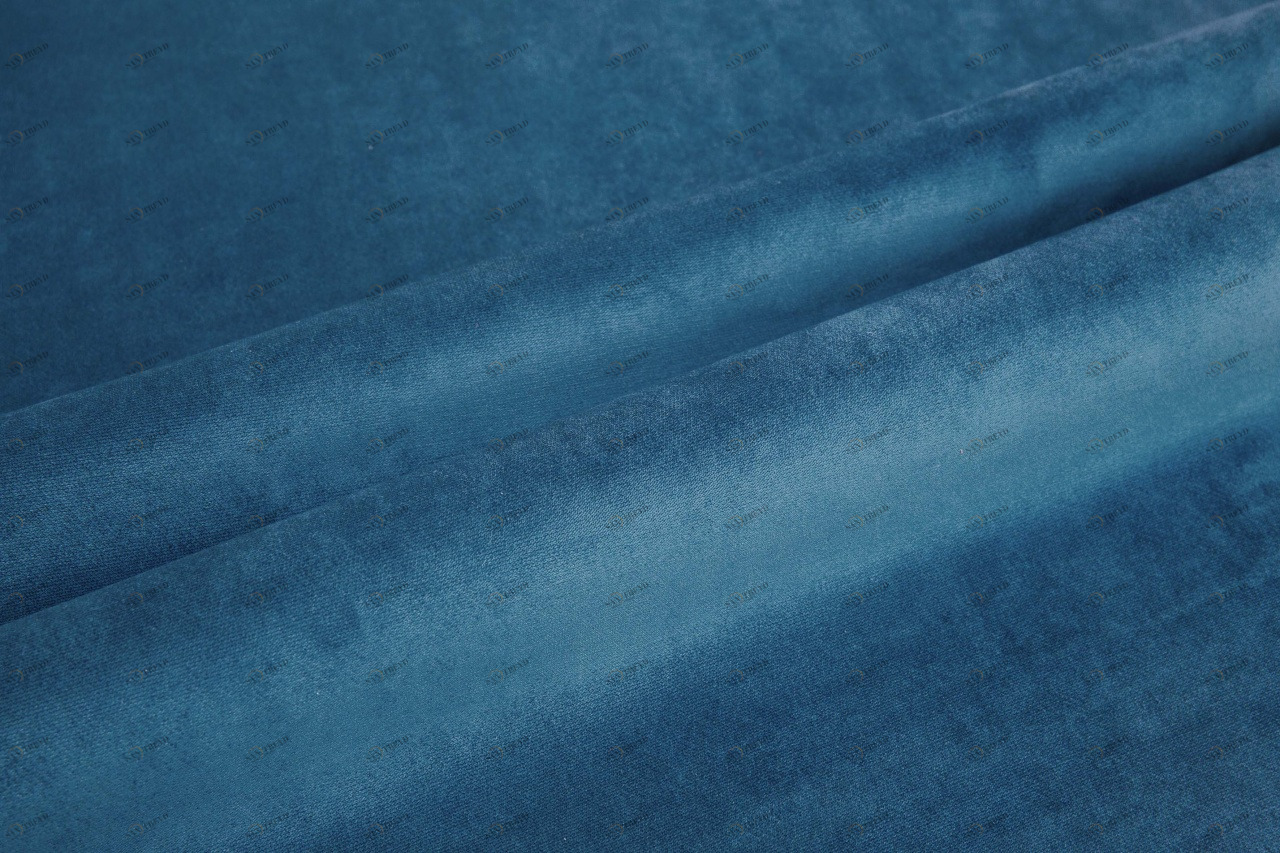 COLORISTICA Ткань мебельная  Микровелюр  HITAquarelle Синий Aquarelle col.33