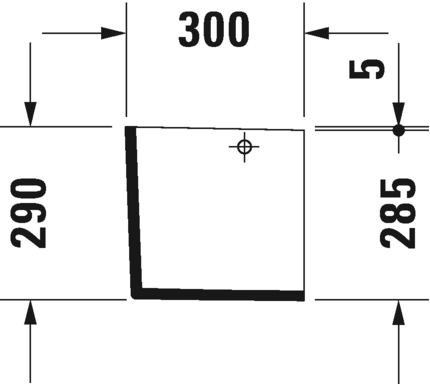 0858250000 Полупьедестал для раковины овальная Duravit Darling New - Вид №4