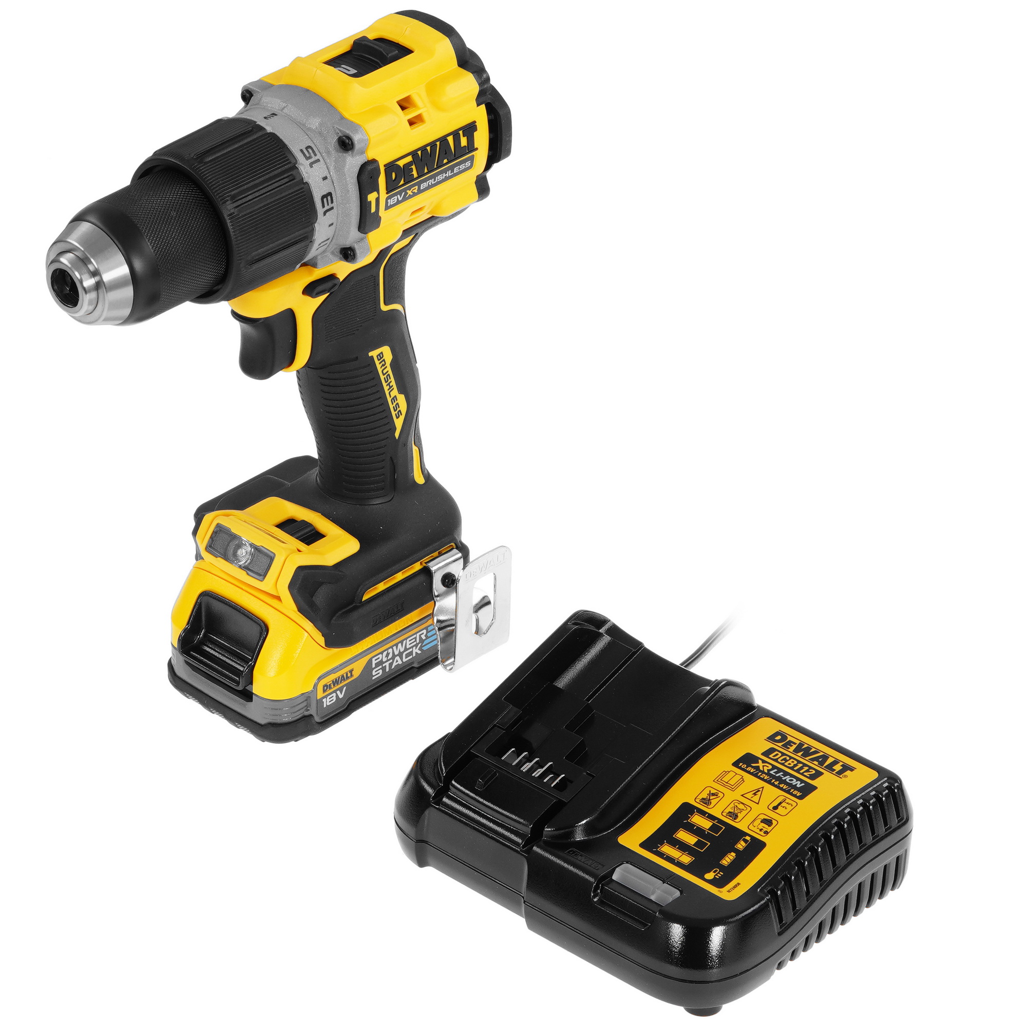 Дрель-шуруповерт DeWalt DCD805E1T XR FLEXVOLТ 18/54V 9014026 STDN-0039992 - Вид №1
