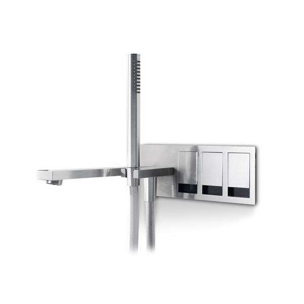 Набор для ванны/душа со смесителем, двухходовым переключателем, изливом и душевой ручкой. TEK220 linki 