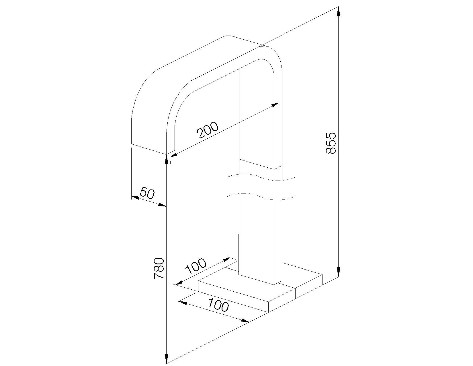 Напольная дозирующая горловина для ванны rvb ANDREW ARCH-00115399 - Вид №2