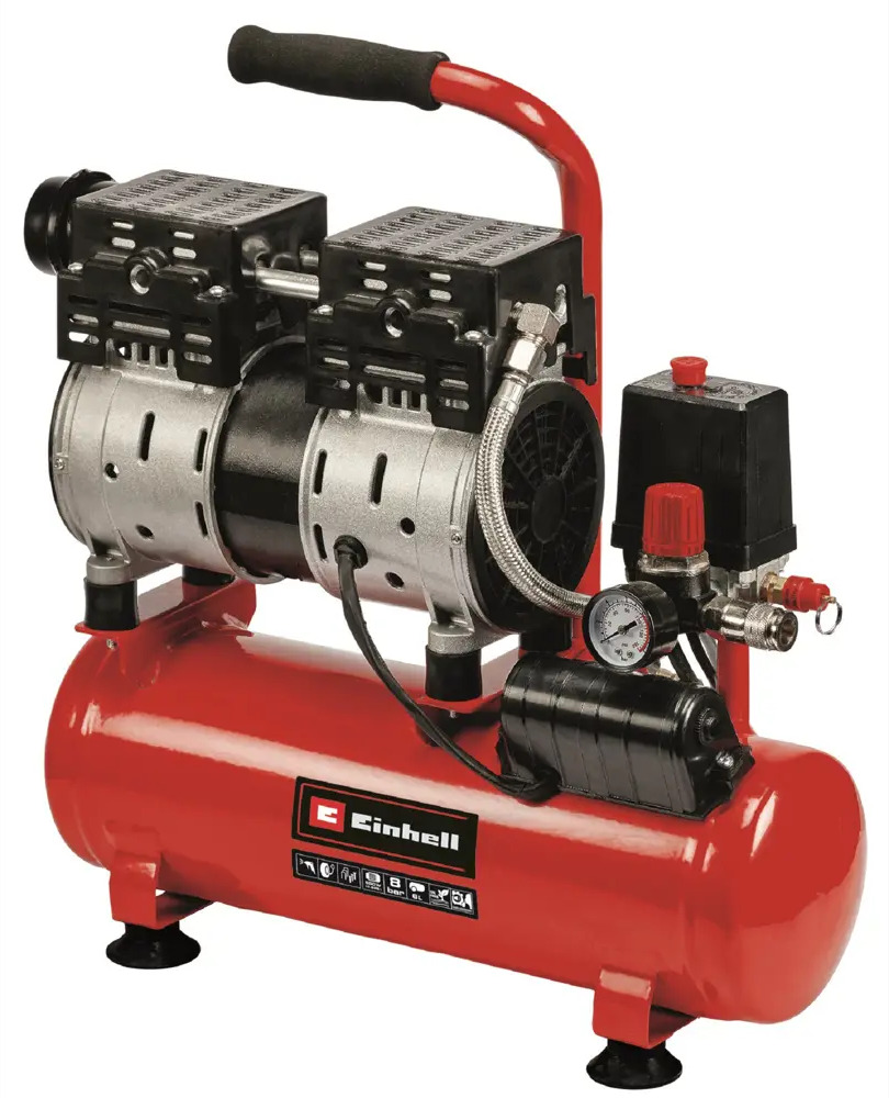 82845418 Компрессор безмасляный Einhell TE-AC 6 Silent, 6 л, 550 Вт, 75 л/мин STLM-0036971