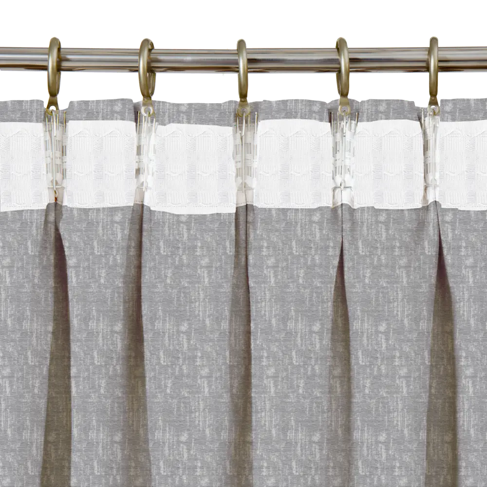 Штора на ленте Barro 160x280 см цвет серый 83406991 STLM-2090863 INSPIRE  - Вид №2