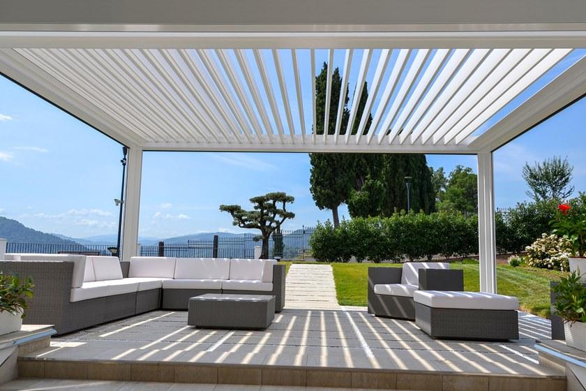 HELLA Алюминиевая пергола с регулируемыми жалюзи и подсветкой sun-id-1417302 - Вид №12