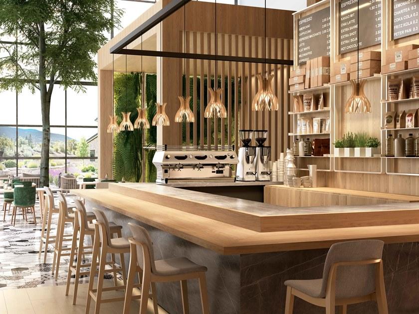 BOVER Led подвесной светильник из дерева Dome S/20 - Вид №1