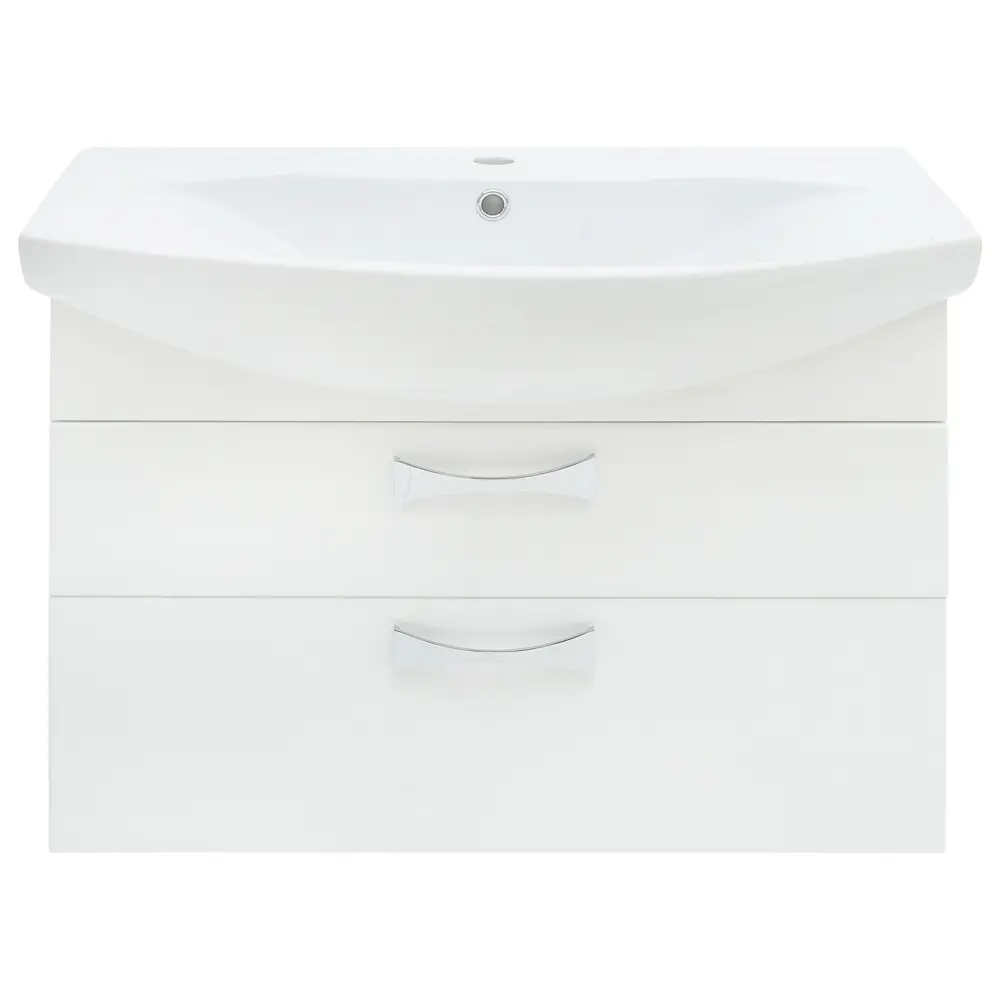 Тумба под раковину подвесная Aquaton Адель 80 см цвет белый STLM-2022533
