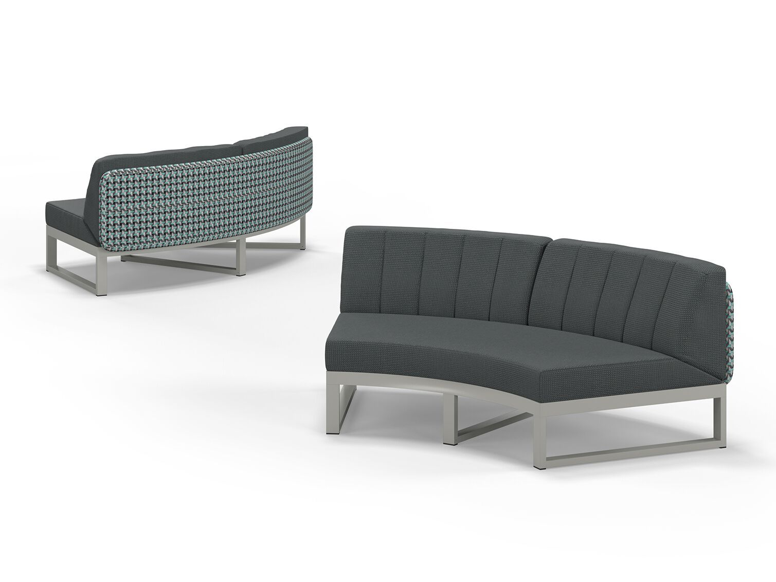 Тканевый изогнутый модульный садовый диван MAMAGREEN Munia ARCH-00029791 - Вид №8