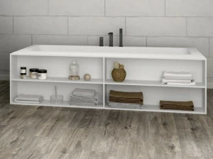 RILUXA Прямоугольная ванна из Corian® на заказ  Baignoirecorianinteg