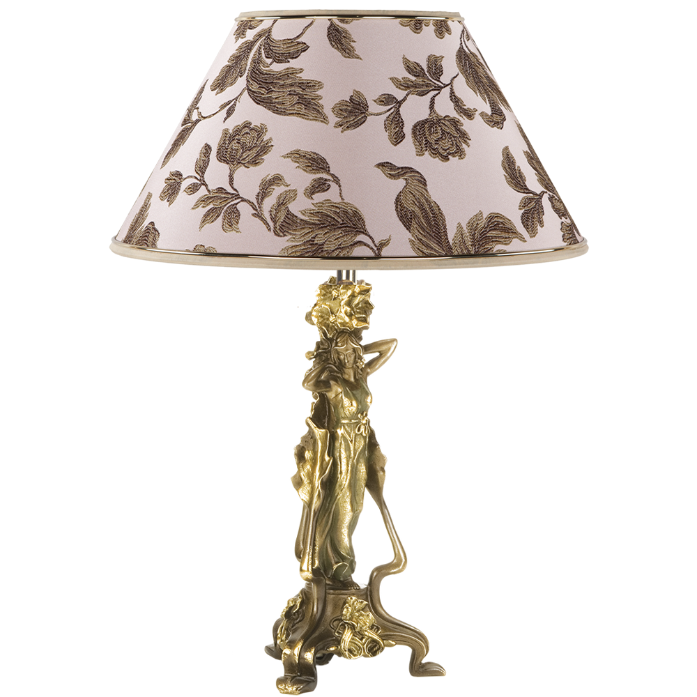 32064,34051 Настольная лампа Флора Бронза Маргарита Персик BOGACHO 4627138210697, 4627138151662