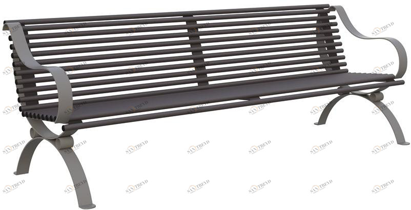 Lazzari Скамья железная со спинкой Positano sun-id-1450770