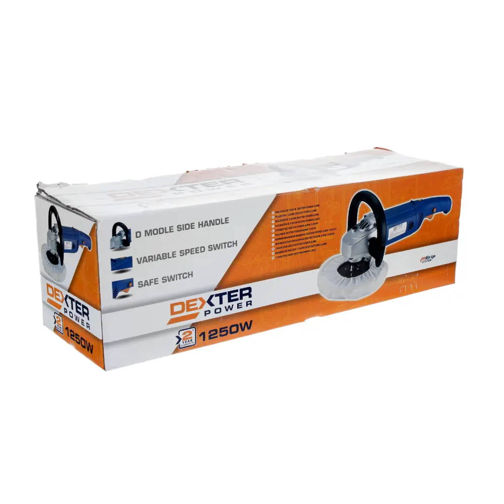 Полировальная машина Dexter Power, 1250 Вт, 180 мм STLM-2197206 - Вид №4