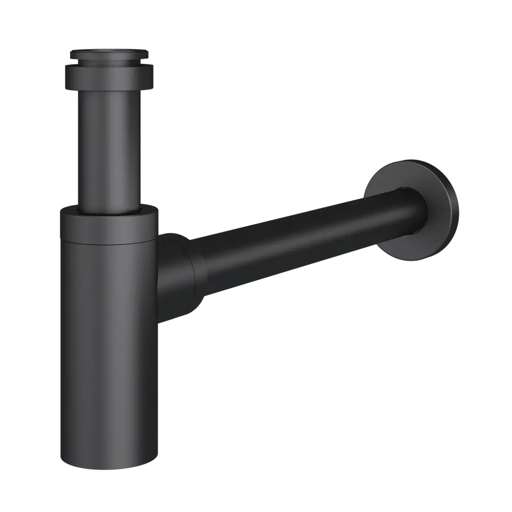 Сифон бутылочный Monlid для раковины черный 32 мм 89374488 STLM-1574013