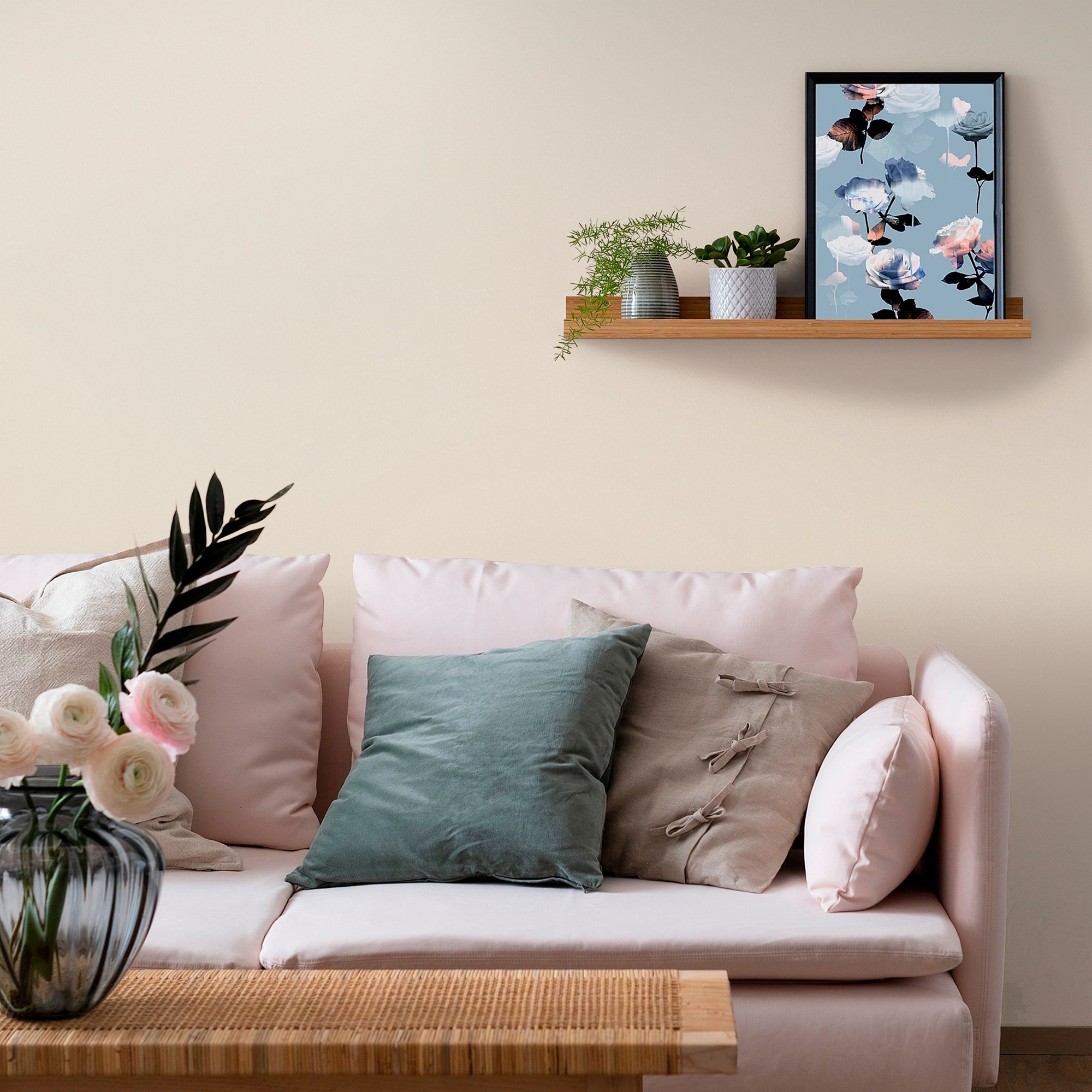 83684888 Обои флизелиновые Euro Decor бежевые 1.06 м 6008-01 Chloe Santreyd - Вид №2