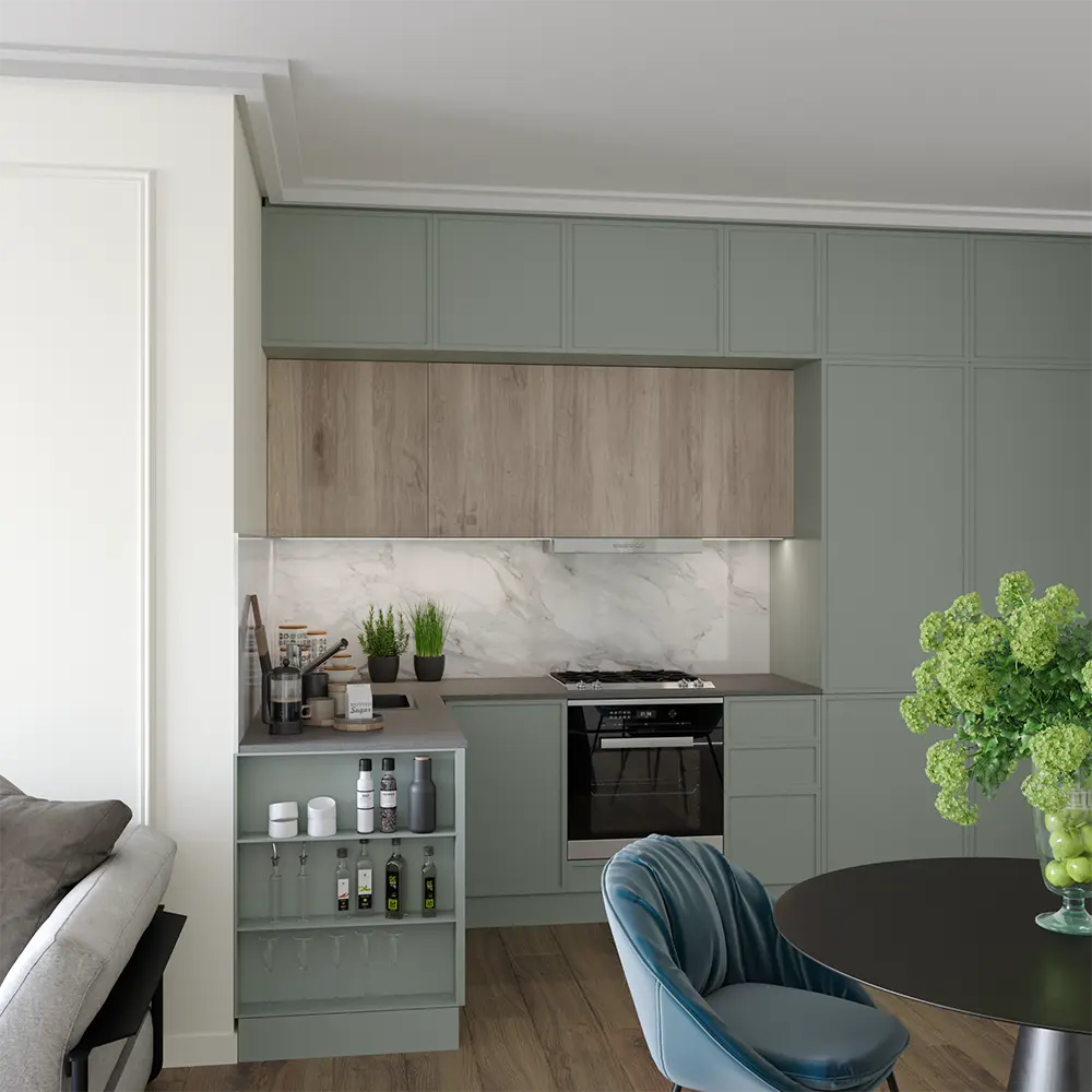 Столешница кухонная Консуэлло 100x100x2 см искусственный камень цвет серый Santreyd Консуэло STLM-2162840 - Вид №6