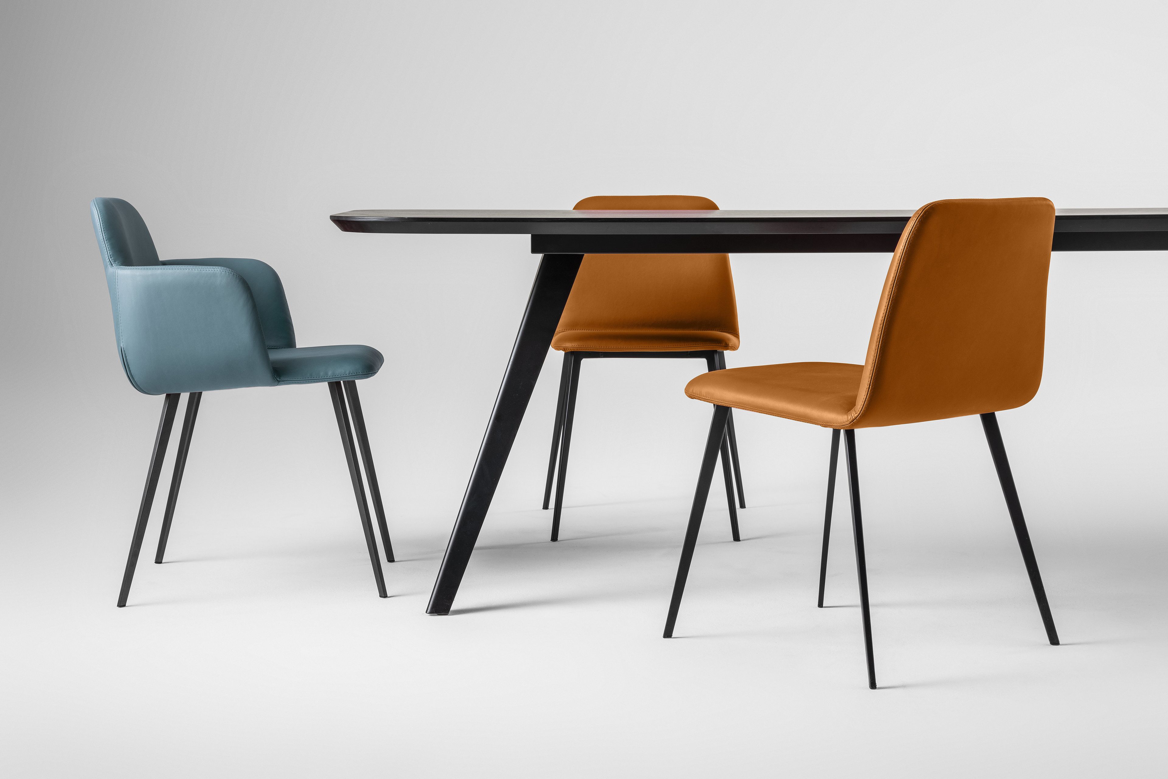 Кожаный стул с подлокотниками TrabA' Bardot ARCH-00111149 - Вид №2