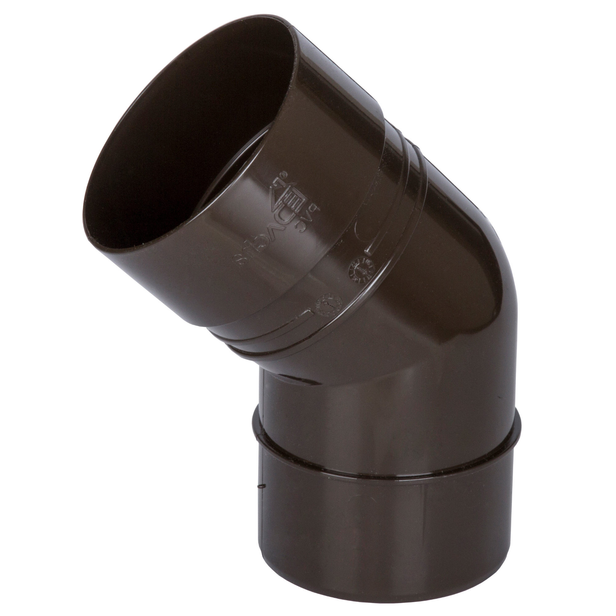 81930128 Колено Dacha 80 мм 45 градусов коричневый STLM-0014094 DÖCKE 