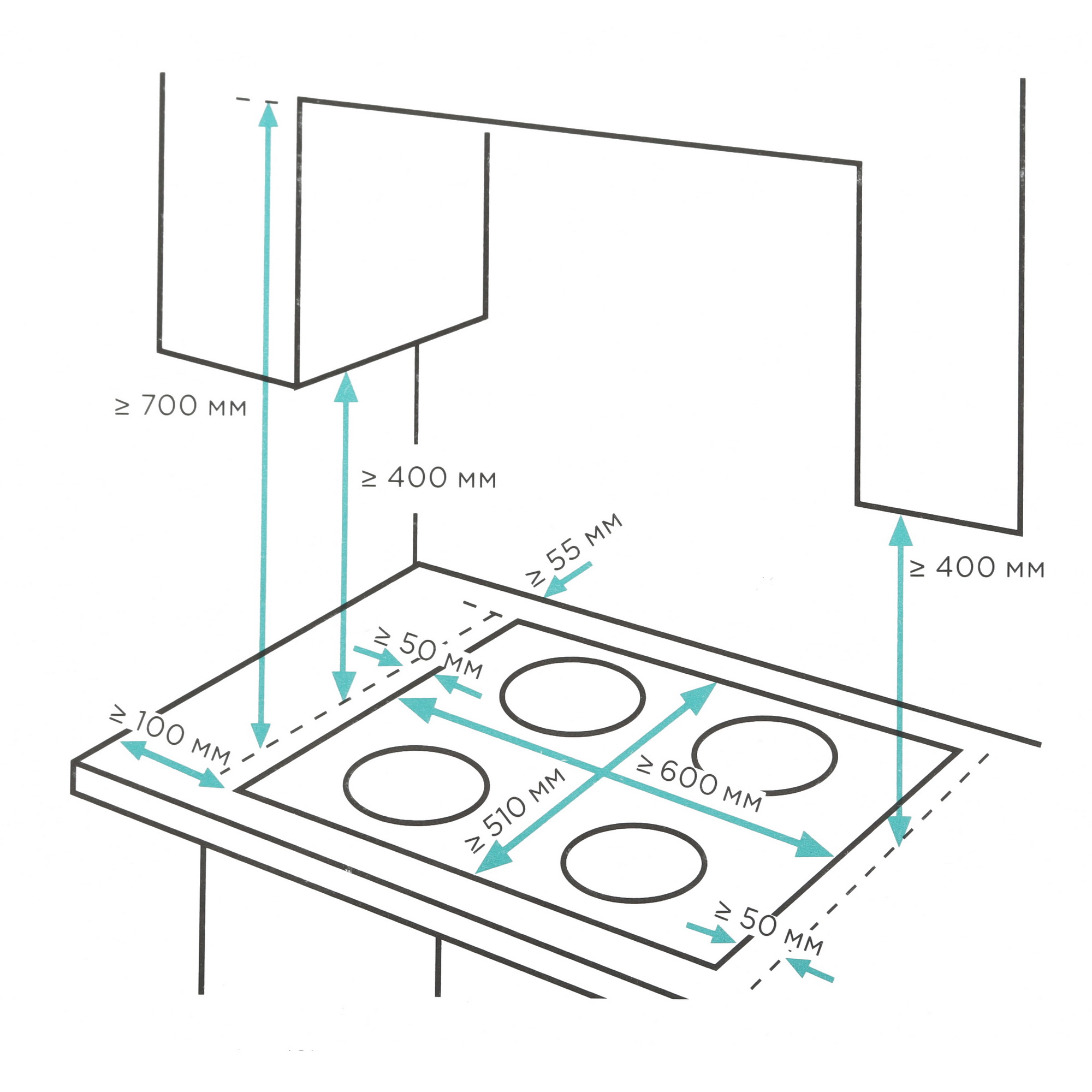 9100224 Газовая варочная поверхность Eigen Steke-312G4 STDN-0053005 - Вид №6