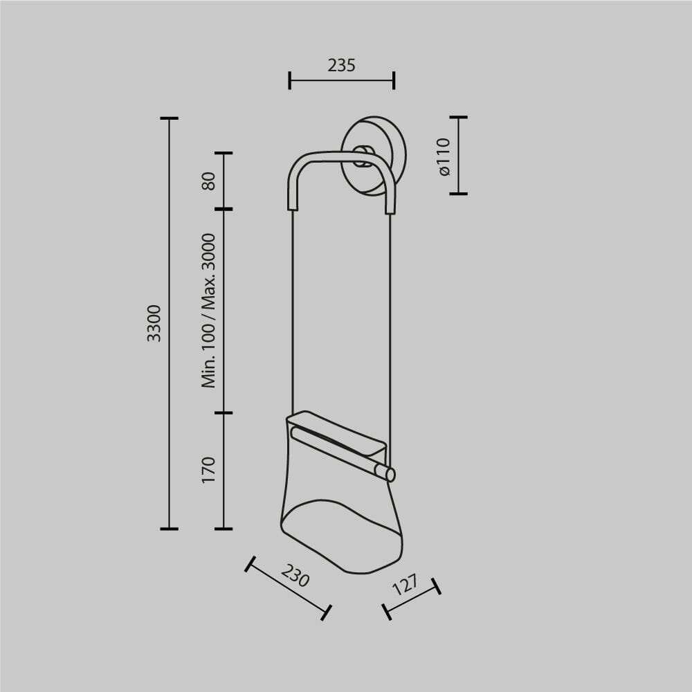 Латунный светодиодный настенный светильник Maytoni кабаре ARCH-00114583 - Вид №4