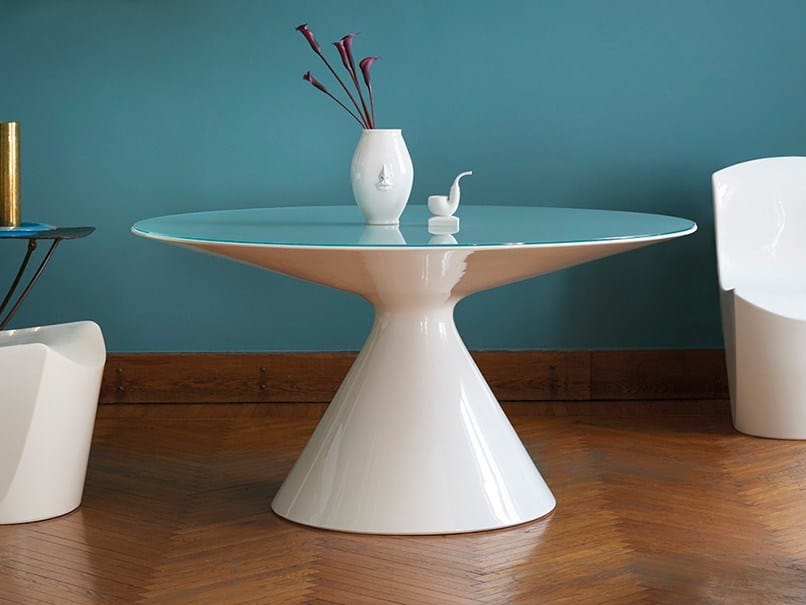 Круглый стол из полиэтилена SLIDE Ed ARCH-00141185 - Вид №1