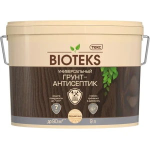 91259271 Грунт-антисептик ТЕКС BIOTEKS универсальный бесцветный 700006972, 9 л STLM-1324072