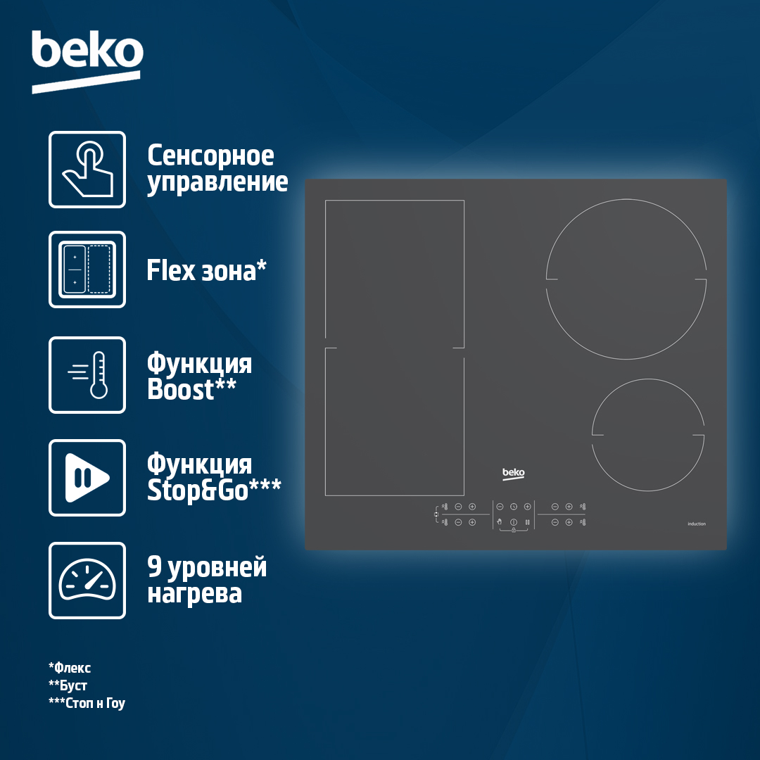 8171913 Индукционная варочная поверхность Beko HII 64200 FMTZG STDN-0099178 - Вид №6