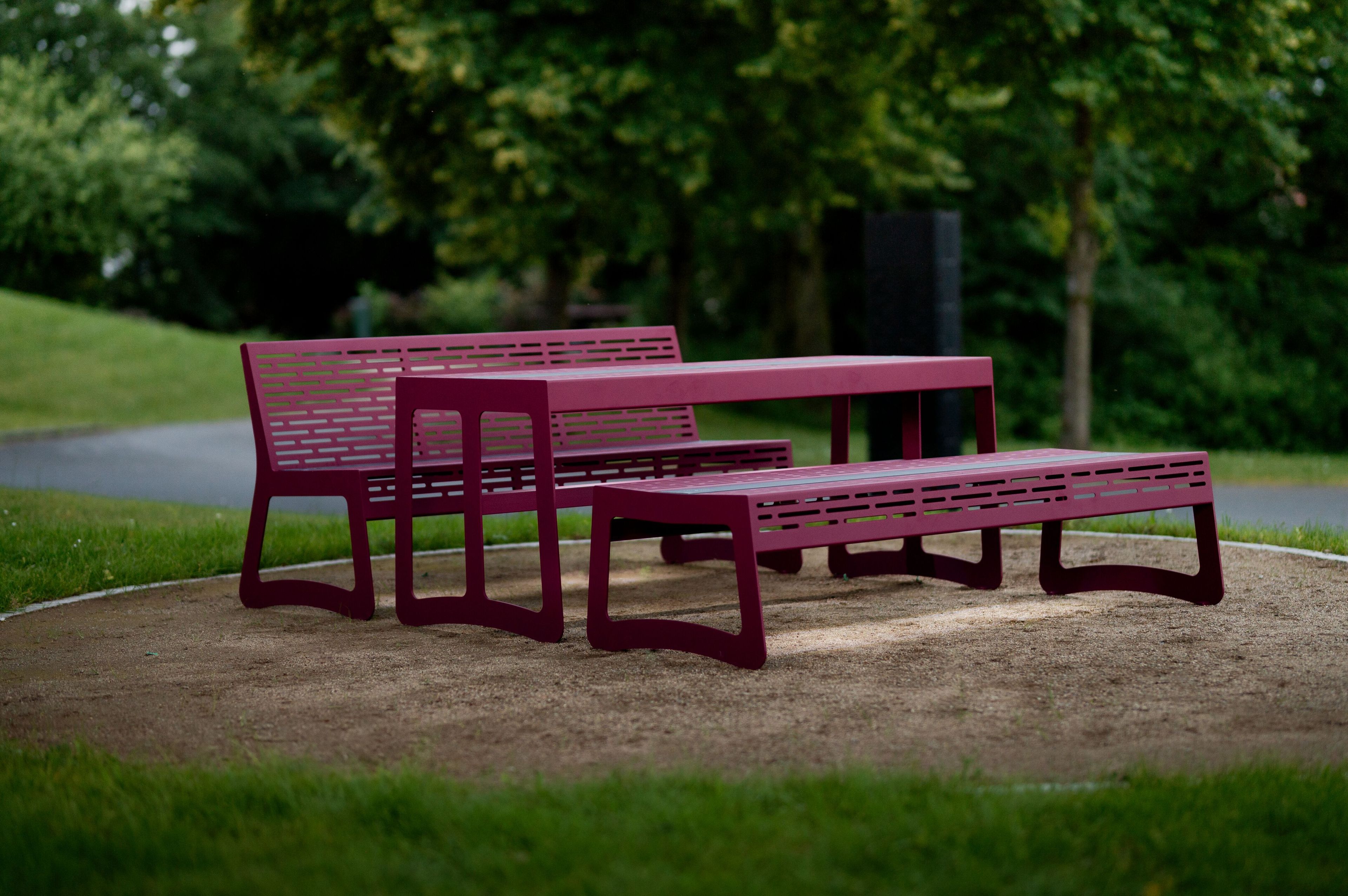 Скамья из нержавеющей стали со встроенным освещением BENKERT BANKE Chalidor ARCH-00137025 - Вид №2