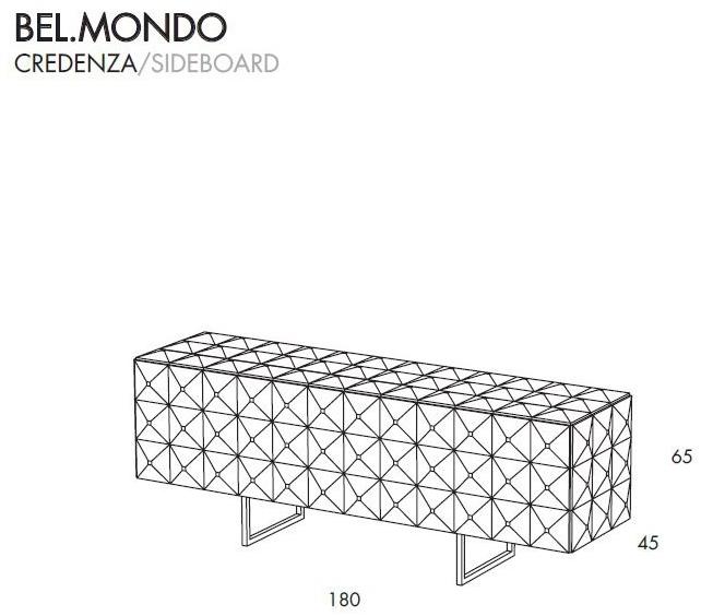 ARKOF LABODESIGN Буфет из лакированной мдф с распашными дверцами Bel.mondo sun-id-1476238 - Вид №6