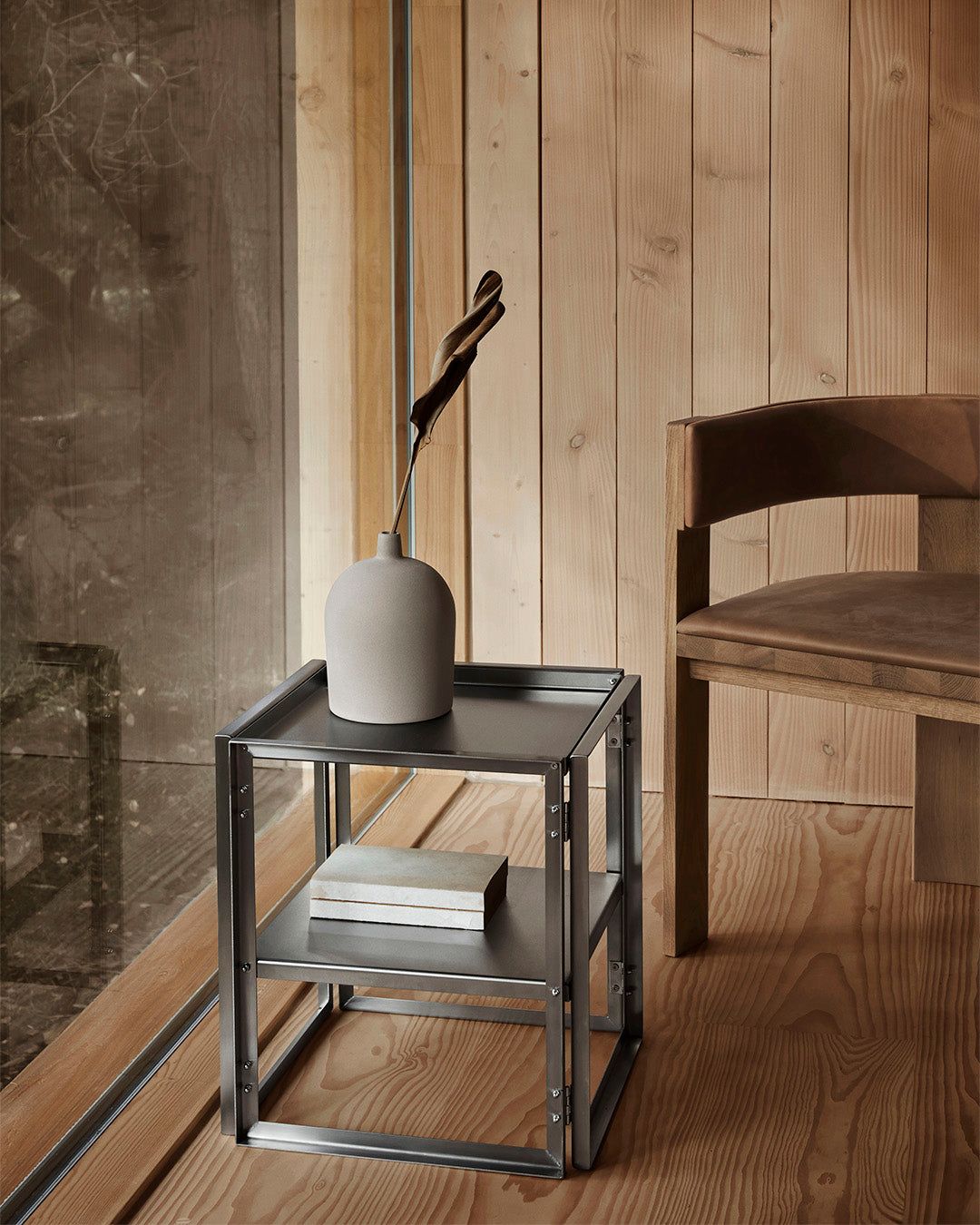 Квадратный журнальный столик из нержавеющей стали Kristina Dam Studio FOLDABLE SIDE TABLE ARCH-00052551 - Вид №4