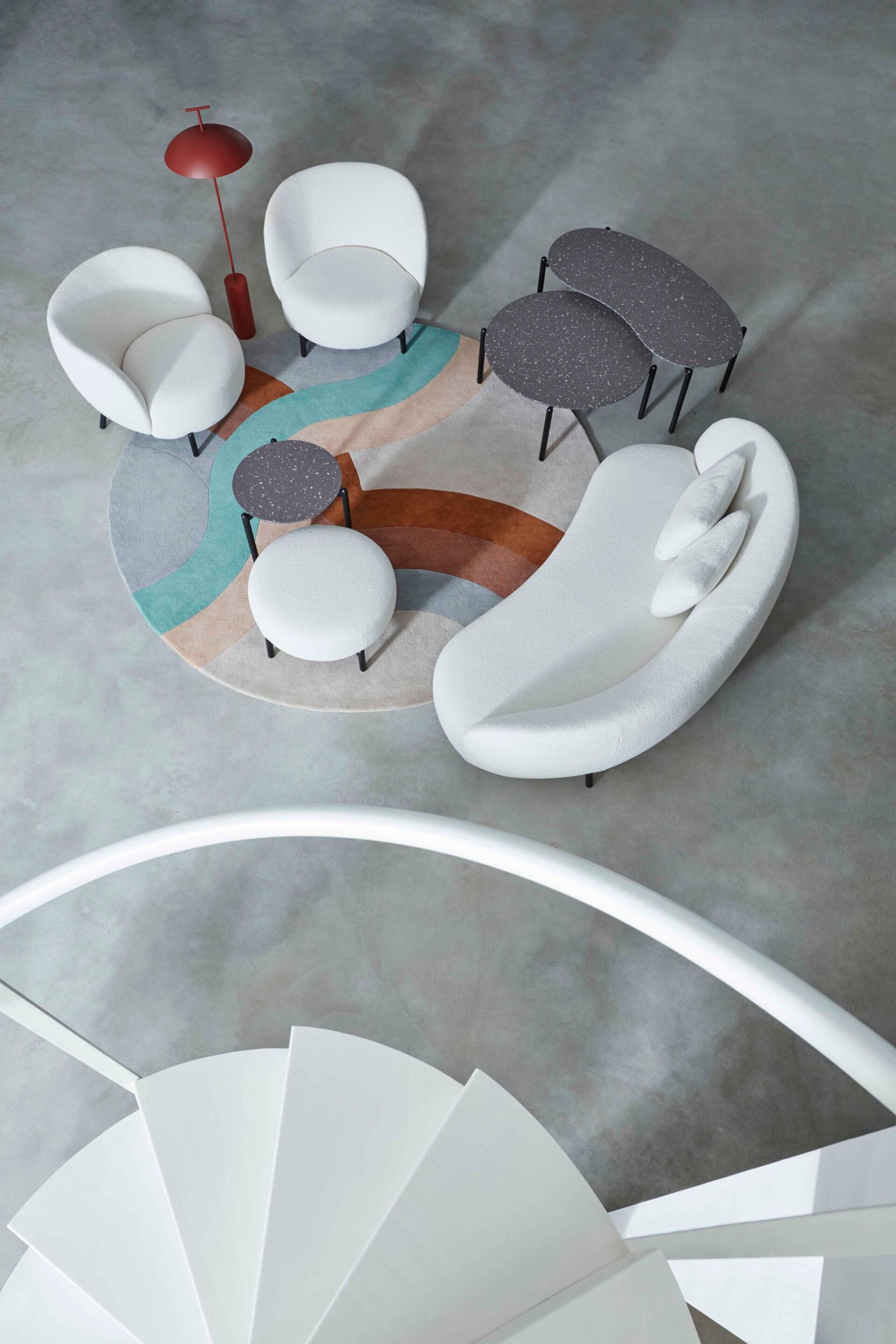 Круглый журнальный столик из керамогранита Kartell UNDIQUE ARCH-00048902 - Вид №3