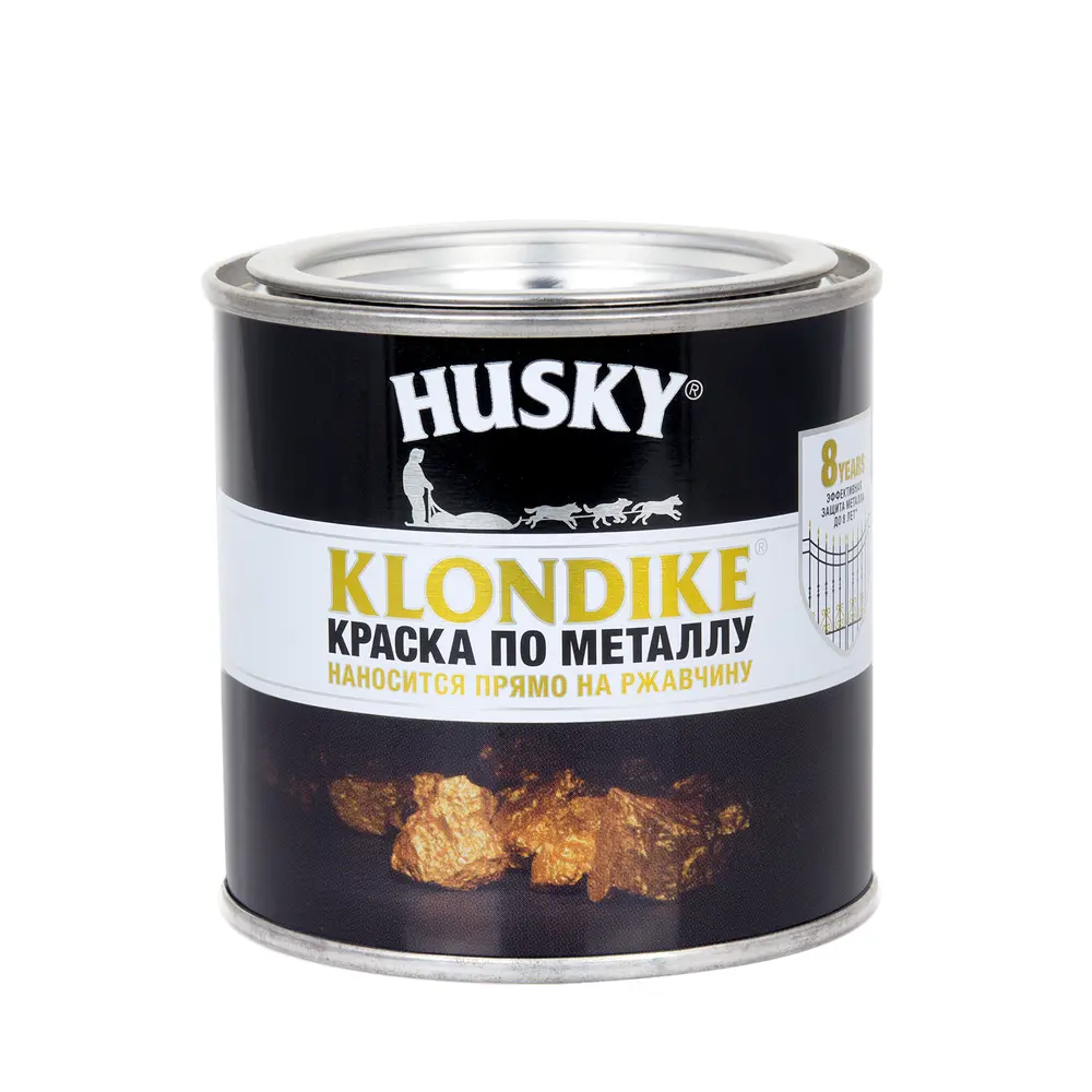 Краска по металлу Husky Klondike молотковая цвет тем-синий 0.25 л RAL STLM-2196021 - Вид №1