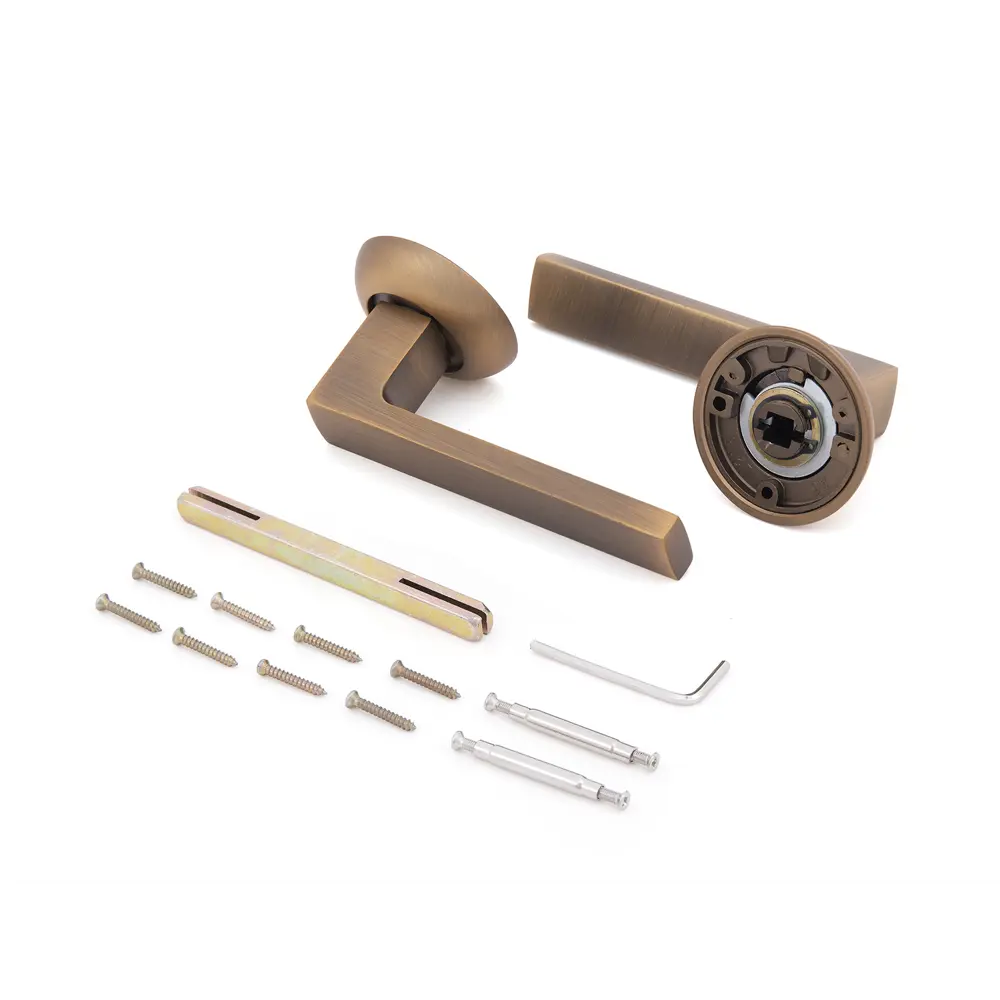 Дверные ручки Фабрика замков Ursula, без запирания, цвет кофе STLM-2077982 - Вид №1