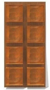 TrackDesign Модульный настенный книжный шкаф из стали и дерева  Ar0814003