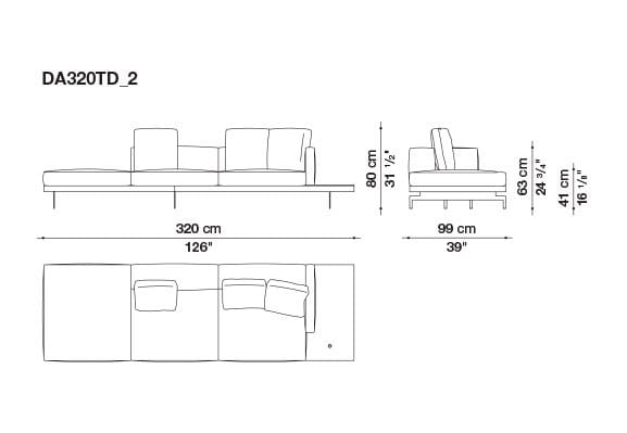 3-местный тканевый диван B&B Italia док ARCH-00033457 - Вид №161
