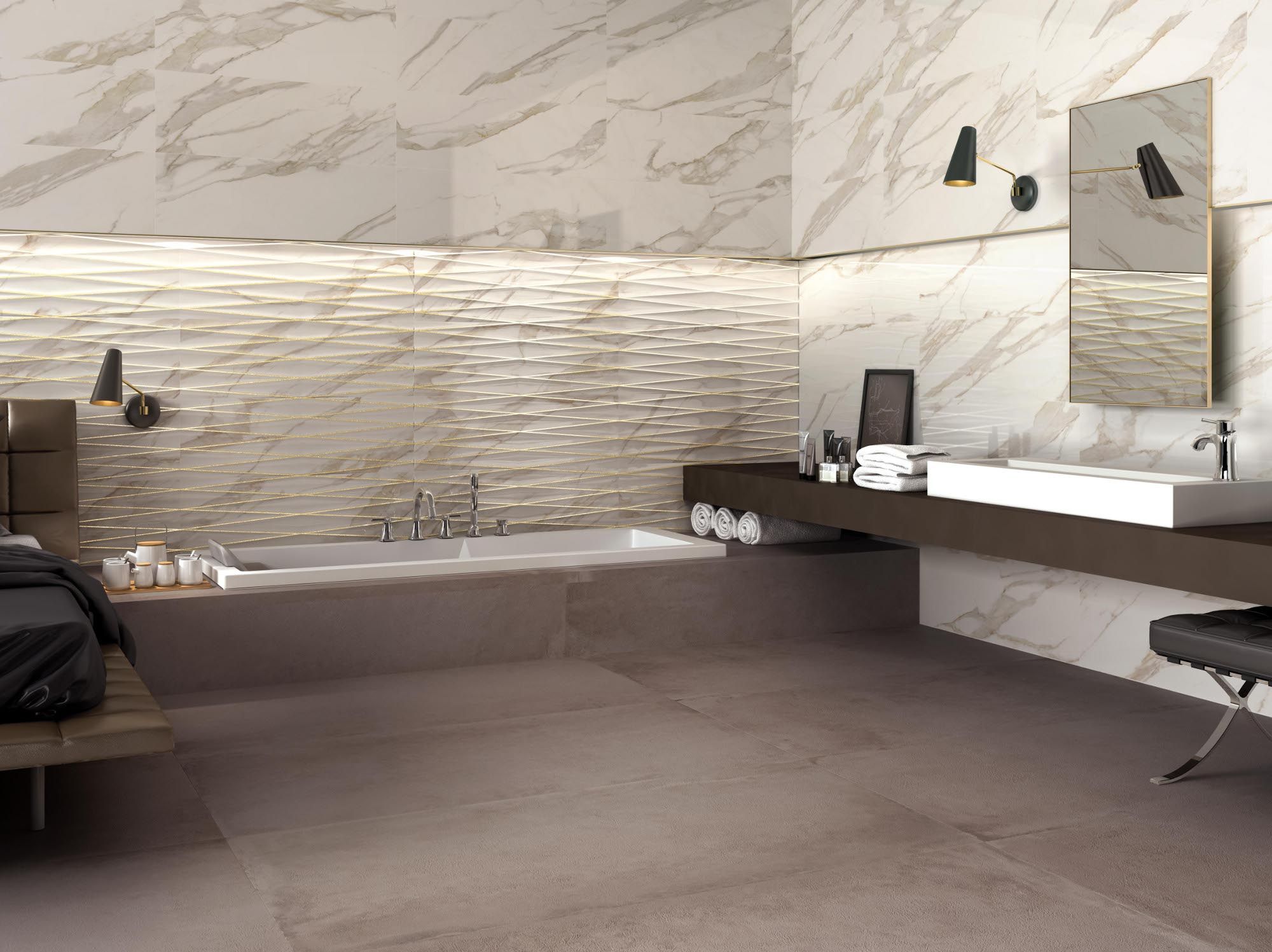 Пол из керамогранита с мраморным эффектом Supergres Чистота мрамора ARCH-00080391 - Вид №5