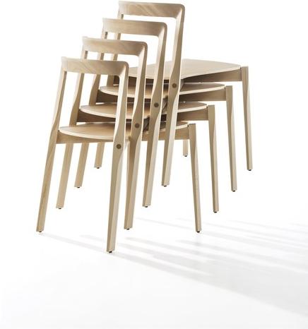 B-LINE Штабелируемый деревянный стул sun-id-1445036 - Вид №1