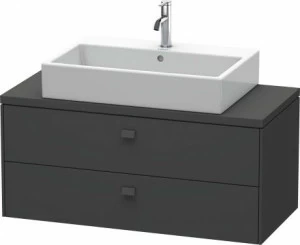 BR510904949 Brioso Тумбочка для компактной консоли Графит матовый, декор