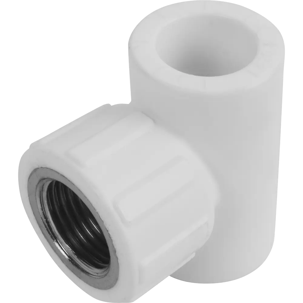 Тройник комбинированный ПОЛИТЭК 20 мм х 1/2" для водопроводных систем 13565203 STLM-0003383