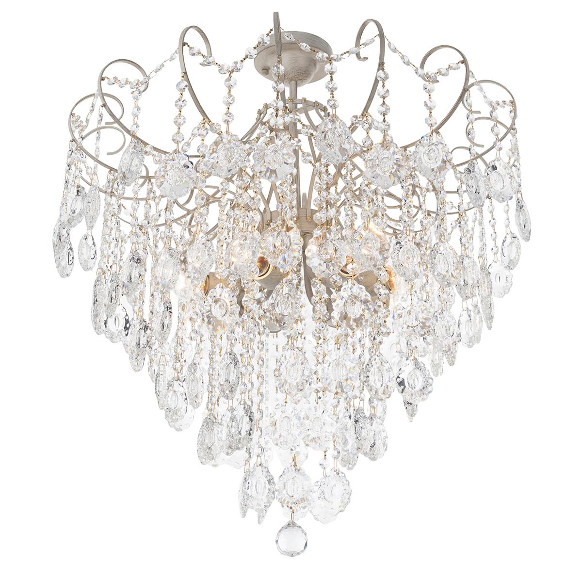 Потолочная люстра IDLamp Grace 299/8PF-Whitepatina IDLAMP ДИЗАЙНЕРСКИЕ, GRACE 181551 Белый  - Вид №2