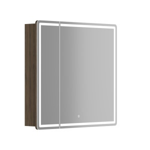 Зеркальный шкаф Mirror 790x150х740 мм, с LED подсветкой