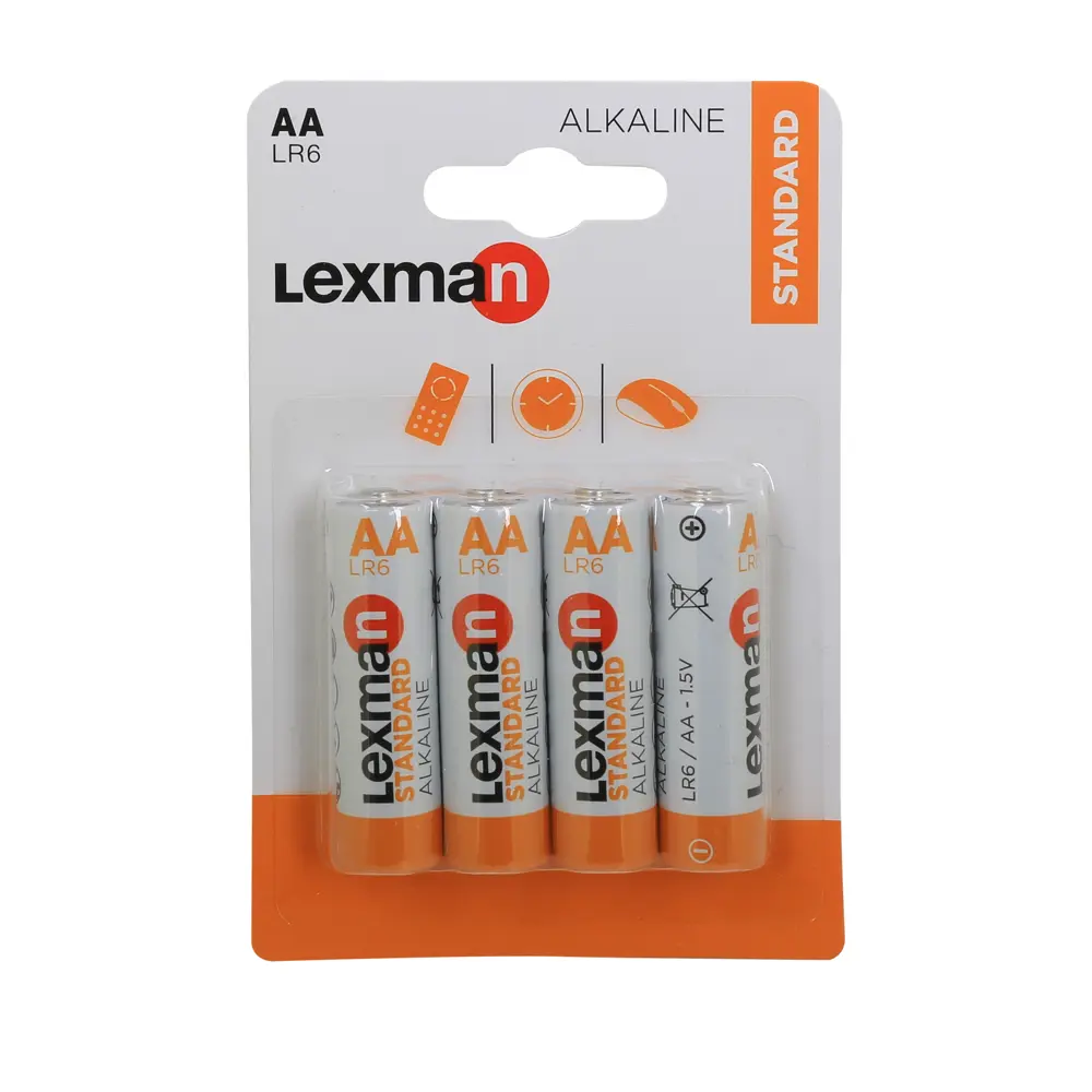 Батарейка алкалиновая Lexman LR6 АА 4 шт STLM-2119673
