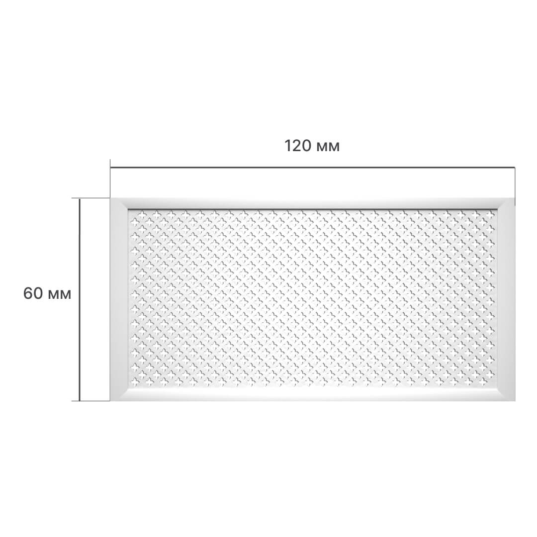 Экран для радиатора 120х60 см Готико белый STELLA STSR-1117 Standart - Вид №2
