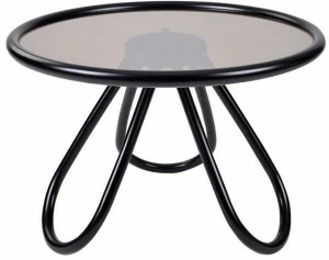 Wiener GTV Design Круглый журнальный столик из дерева и стекла Arch