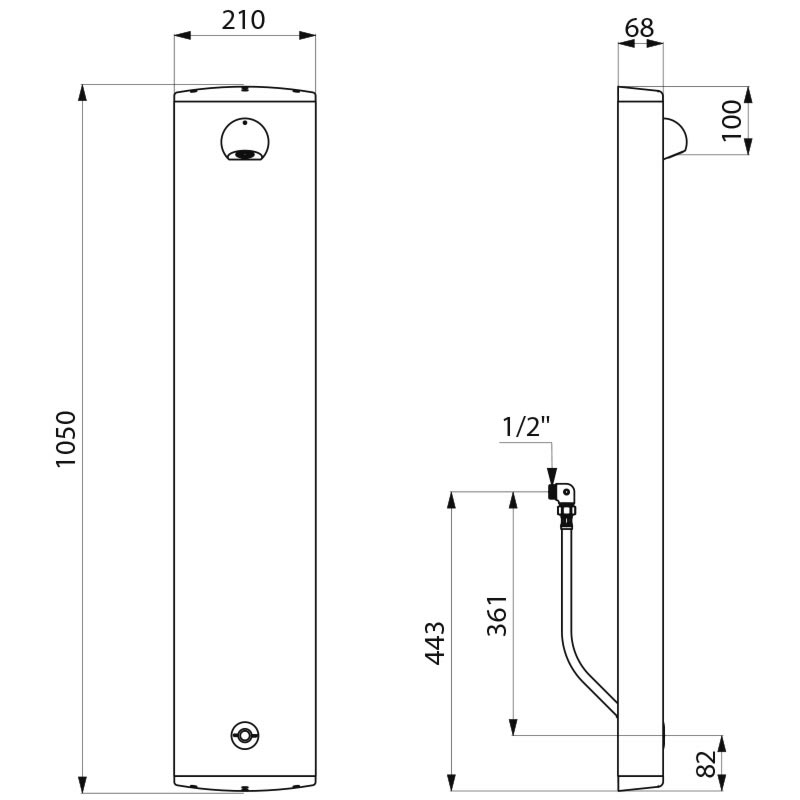 452310 Душевая панель TEMPOMATIC DELABIE  - Вид №1