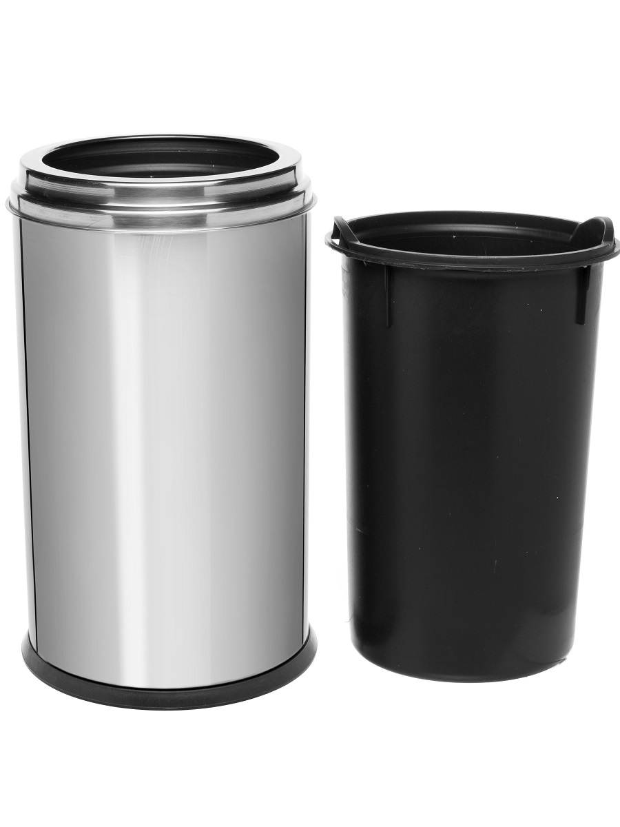 Ведро для мусора  без крышки Lepus 16L Chrome NAVAKO 11101 - Вид №2