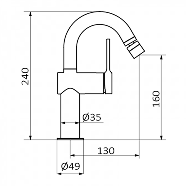 Смеситель для биде TIME GRB MIXERS 47713470 - Вид №1
